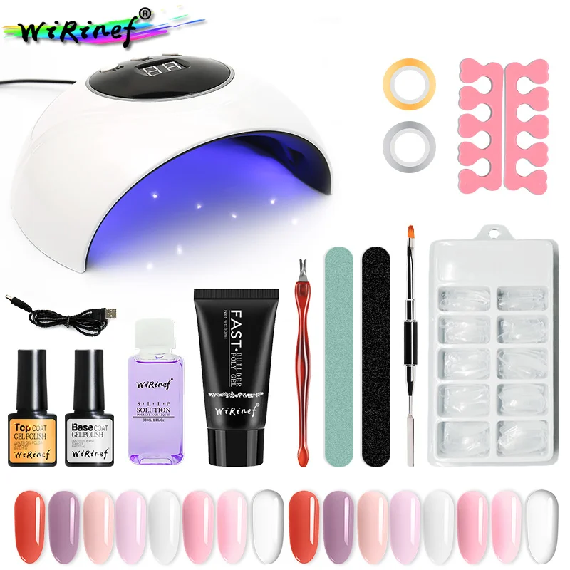 WiRinef 14pcs Nail Gel & Nail Art Tools Kit Easy For Beginners To Use Builder Extending Nail Gel DIY Manicure Art
WiRinef 14pcs Nail Gel & Nail Art Tools Kit Easy For Beginners To Use Builder Extending Nail Gel DIY Manicure Art