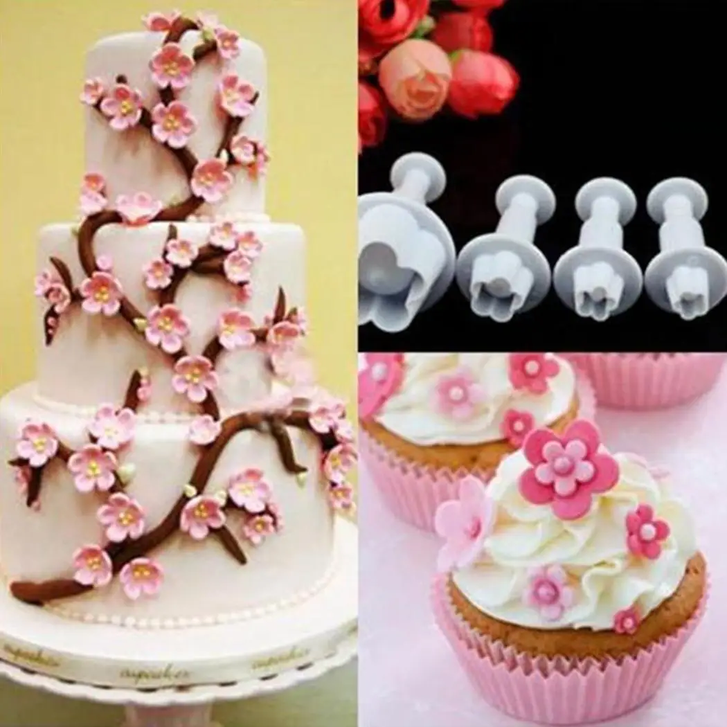 Chocolate Cake Cupcake Jelly Candy Mold Flower 4 Pcs/Set Fashion Home, Kitchen, etc Shape Pastry Baking Tool
Chocolate Cake Cupcake Jelly Candy Mold Flower 4 Pcs/Set Fashion Home, Kitchen, etc Shape Pastry Baking Tool