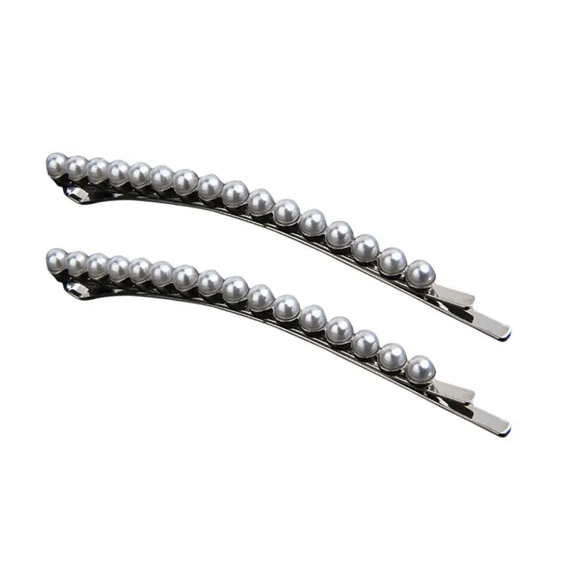 2pcs Manmade Pearl Hair Clips Long Barrettes Bobby Pin Hair Pins for Ladies and Girls (Silver)
2pcs Manmade Pearl Hair Clips Long Barrettes Bobby Pin Hair Pins for Ladies and Girls (Silver)