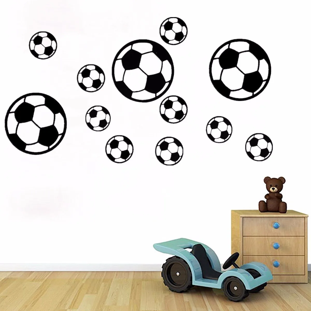 12Pcs Home Decoration Football /Sheet Wall Stickers Decals Vinyl Wall Sticker Art Sports Boys Soccer Poster Kids Room Decor
12Pcs Home Decoration Football /Sheet Wall Stickers Decals Vinyl Wall Sticker Art Sports Boys Soccer Poster Kids Room Decor