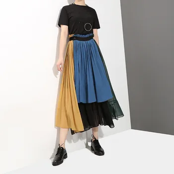 Summer High Elastic Waist Pleated Skirt Women Fashion Loose Chiffon Skirt Asymmetrical Female Mid Skirt
Summer High Elastic Waist Pleated Skirt Women Fashion Loose Chiffon Skirt Asymmetrical Female Mid Skirt