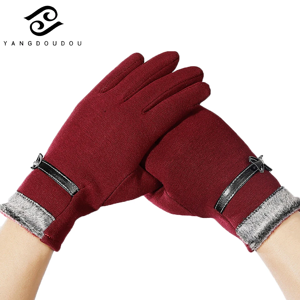 Yangdoudou New Full Finger Ladies Gloves Female Autumn Winter Mittens Warm Gloves Women Touch Screen Bow Tie 5 Colors
Yangdoudou New Full Finger Ladies Gloves Female Autumn Winter Mittens Warm Gloves Women Touch Screen Bow Tie 5 Colors