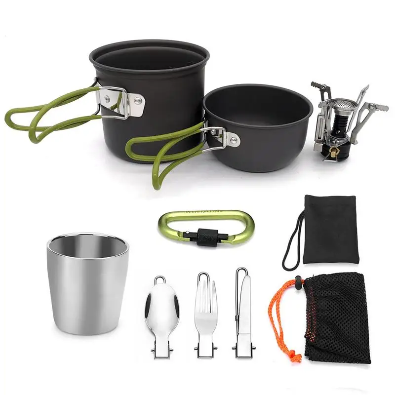 Outdoor Camping Backpacking Cookware Set Hiking Travel Picnic Cookware Cooking Pot Set
Outdoor Camping Backpacking Cookware Set Hiking Travel Picnic Cookware Cooking Pot Set