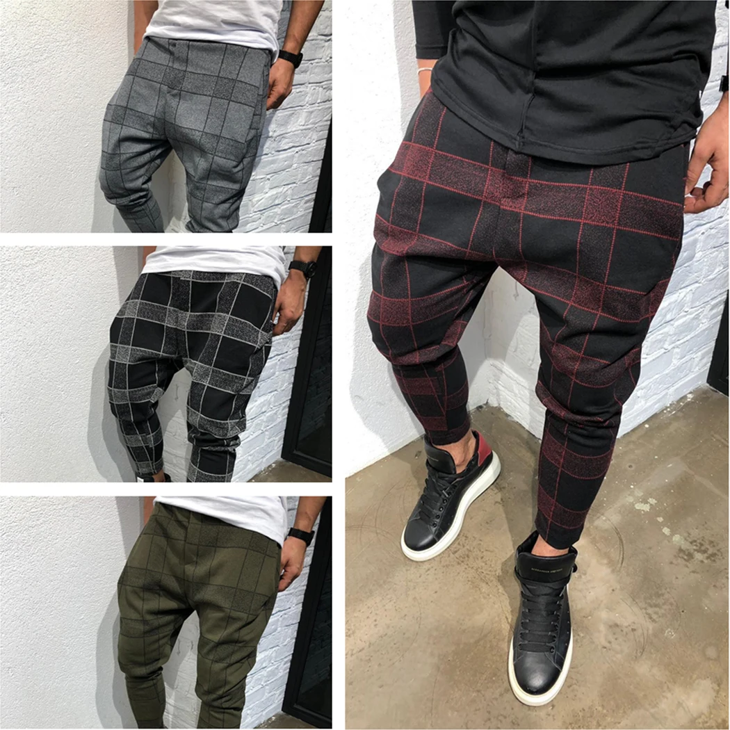 Фото Новый для мужчин плед пот брюки девочек 2019 Фитнес хип хоп джоггеры повседневное