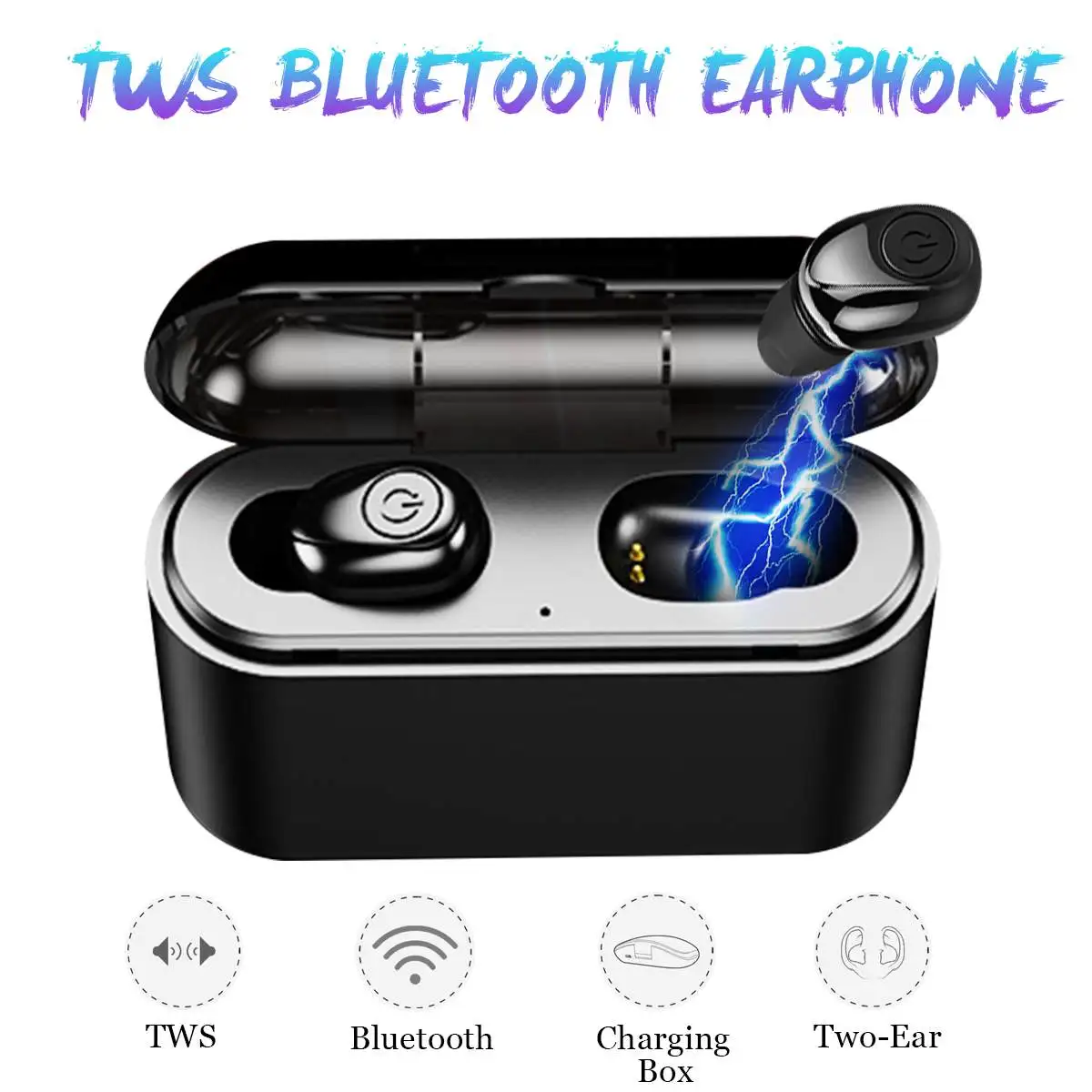 Mini 3500mAh Stereo TWS Eabuds With Charging Box Wireless Sports bluetooth 4.2 Earphones With Mic for iPhone X/8/7 Plus Android
Mini 3500mAh Stereo TWS Eabuds With Charging Box Wireless Sports bluetooth 4.2 Earphones With Mic for iPhone X/8/7 Plus Android