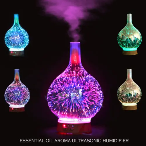 3D Glass Firework Colorful LED Aromatherapy Essential Oil Diffuser Humidifier USB Gadgets
3D Glass Firework Colorful LED Aromatherapy Essential Oil Diffuser Humidifier USB Gadgets