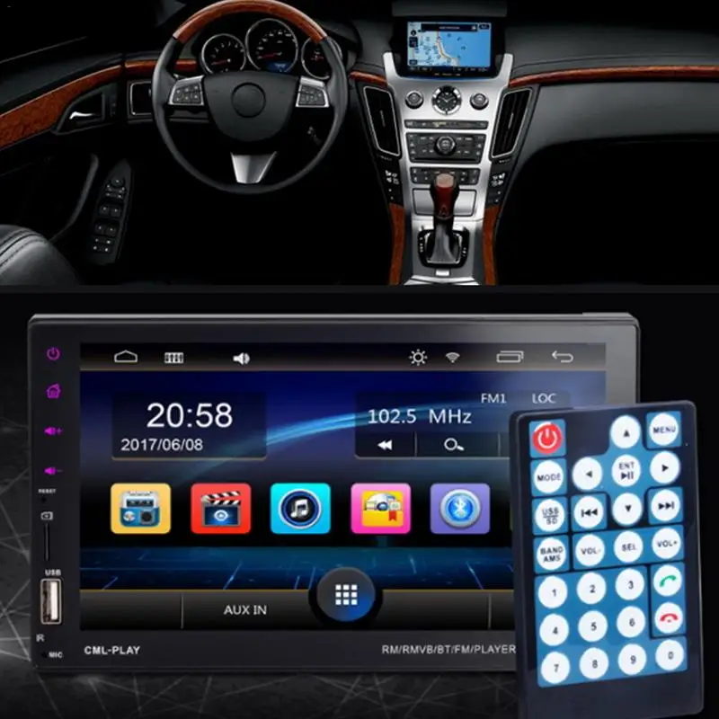 Car Player HD 7 Inch Capacitive Screen MP5 Player Support Reversing Image Car Multimedia Player Integrated Navigation Machine
Car Player HD 7 Inch Capacitive Screen MP5 Player Support Reversing Image Car Multimedia Player Integrated Navigation Machine