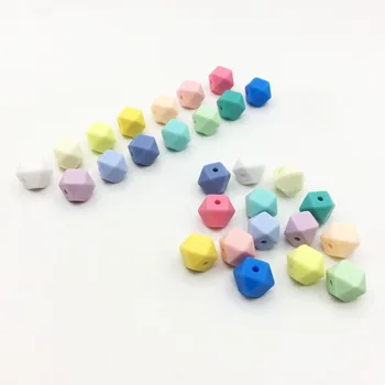 Factory Wholesale 200pcs silicone 13mm Hexagon Teether Beads High Quality Silicone Hexagon Beads
Factory Wholesale 200pcs silicone 13mm Hexagon Teether Beads High Quality Silicone Hexagon Beads