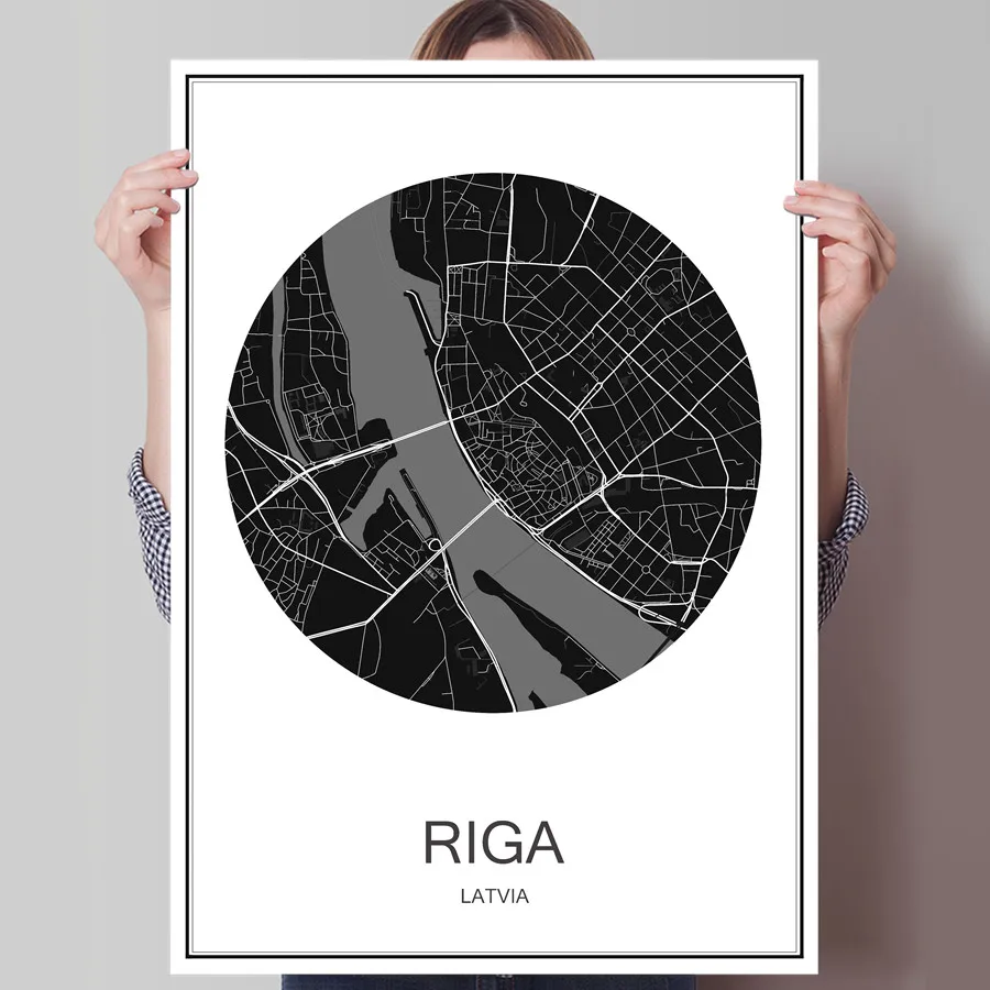 Modern poster RIGA World City map Oil Painting Canvas Coated Paper Abstract Cafe Bar Design Living Room Home Decor print picture
Modern poster RIGA World City map Oil Painting Canvas Coated Paper Abstract Cafe Bar Design Living Room Home Decor print picture