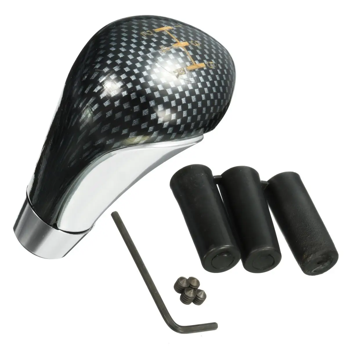 Universal Carbon Fiber 5 Speed Car Manual Gear Shift Shifter Knob Lever Adapters M8 M10 M12 for VW
Universal Carbon Fiber 5 Speed Car Manual Gear Shift Shifter Knob Lever Adapters M8 M10 M12 for VW