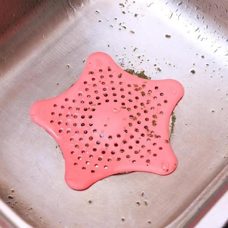 Fashion Sea Star Shape Soft PVC Kitchen Cleaner Sink Filter Sewer Drain Strainers Hair Dirt Colanders Bathroom Cleaning Tool
Fashion Sea Star Shape Soft PVC Kitchen Cleaner Sink Filter Sewer Drain Strainers Hair Dirt Colanders Bathroom Cleaning Tool