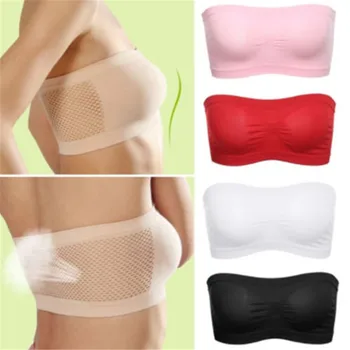 5 colors Womens Tube Top Strapless Bandeau Bra Underwear Women Bralette Seamless Strapless Tops Stretch Strapless Bra Tube Top
5 colors Womens Tube Top Strapless Bandeau Bra Underwear Women Bralette Seamless Strapless Tops Stretch Strapless Bra Tube Top