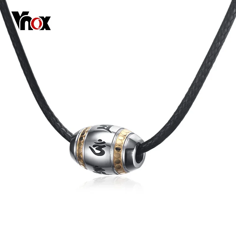 Vnox Six Words of Mantra Bead Charm Choker Necklace for Men Tibetan Male Religion Jewelry Stainless Steel Rope Chain
Vnox Six Words of Mantra Bead Charm Choker Necklace for Men Tibetan Male Religion Jewelry Stainless Steel Rope Chain