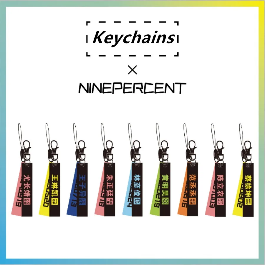 Cpop Nine Percent Phone Strap Keyring Key Holder August Fashion Keychain Lanyard Idol Producer Cute Bag Pendant Charm
Cpop Nine Percent Phone Strap Keyring Key Holder August Fashion Keychain Lanyard Idol Producer Cute Bag Pendant Charm