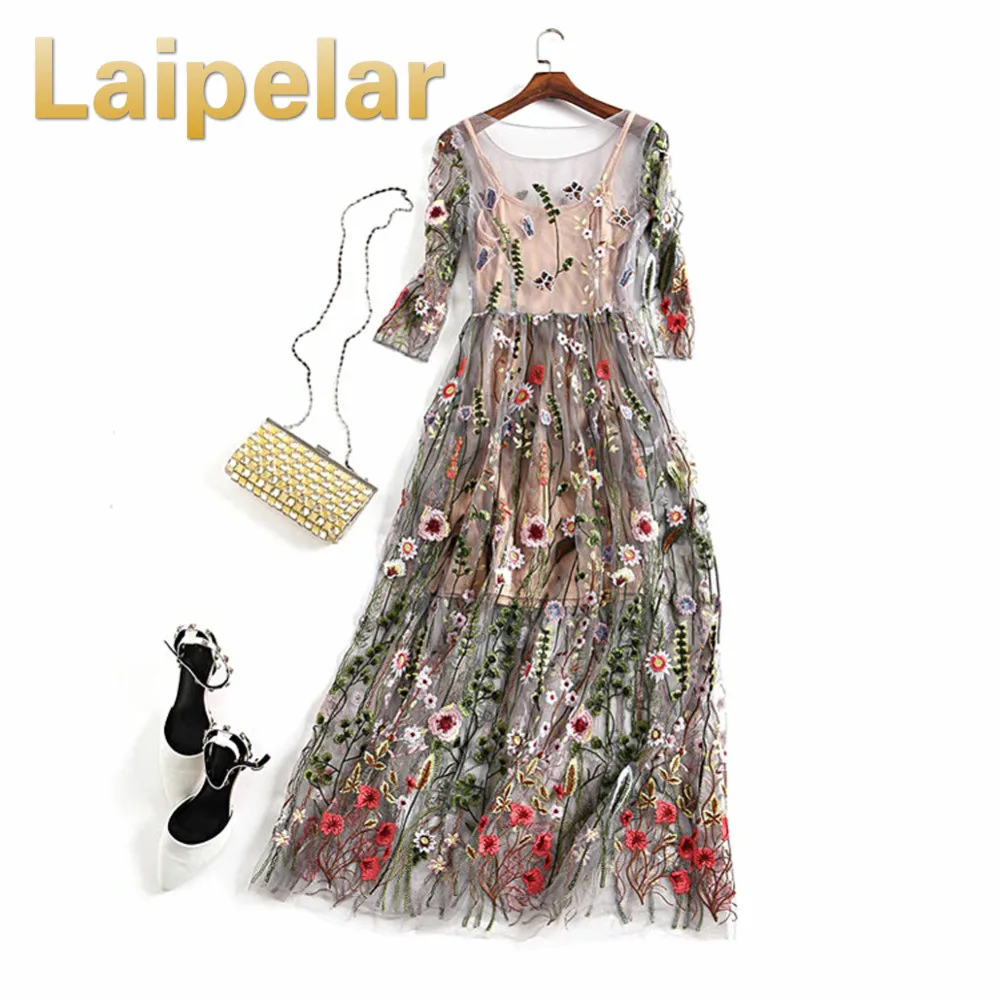 Laipelar 2019 Bohemian Long Dress Evening Party Dresses Gorgeous Half Sleeves Sheer Mesh Embroidery Boho Style Spring Dress
Laipelar 2019 Bohemian Long Dress Evening Party Dresses Gorgeous Half Sleeves Sheer Mesh Embroidery Boho Style Spring Dress