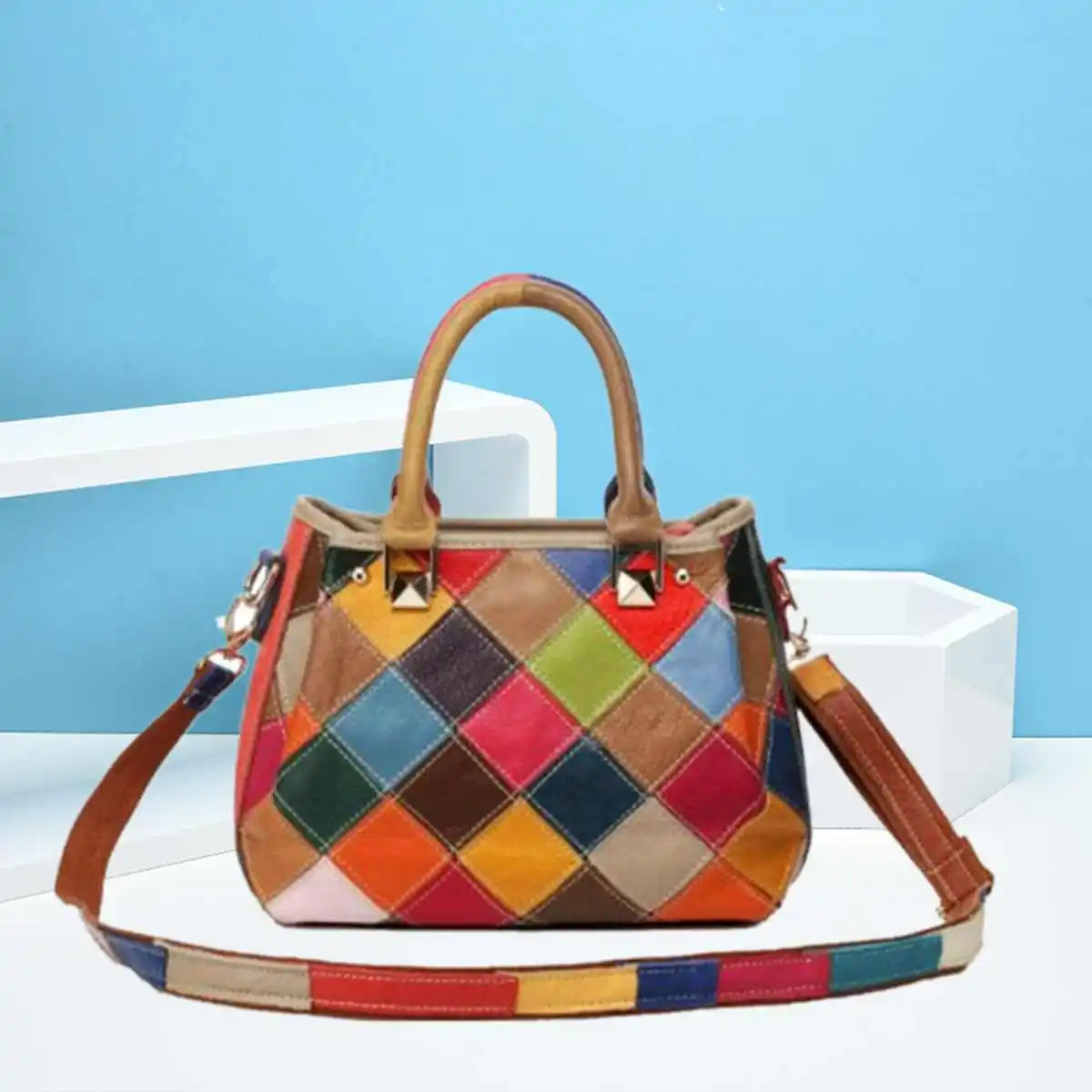 2019 Fashion Colorful Genuine Leather Shoulder Bag Women Handbag Crossbody Bag Ladies Tote Multi-Color Purse Messenger Bolsas
2019 Fashion Colorful Genuine Leather Shoulder Bag Women Handbag Crossbody Bag Ladies Tote Multi-Color Purse Messenger Bolsas