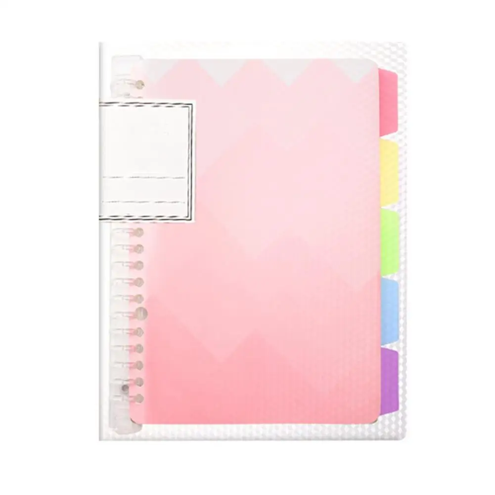 A5 / B5 Coil Notebook Plastic Removable Loose Leaf Notebook The high-quality paper can prevent ink bleed Solid color
A5 / B5 Coil Notebook Plastic Removable Loose Leaf Notebook The high-quality paper can prevent ink bleed Solid color