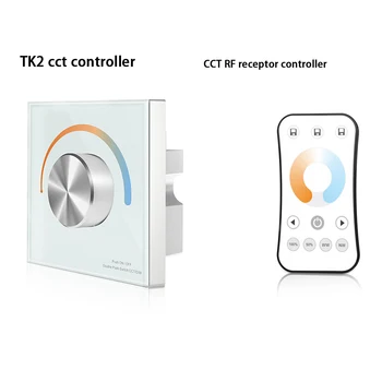 Knob WW CW CCT Wall-mounted Switch Touch Panels Led Controller 288W DC12V-24V Rotate Remote Dual White Strip Controller RF2.4G
Knob WW CW CCT Wall-mounted Switch Touch Panels Led Controller 288W DC12V-24V Rotate Remote Dual White Strip Controller RF2.4G
