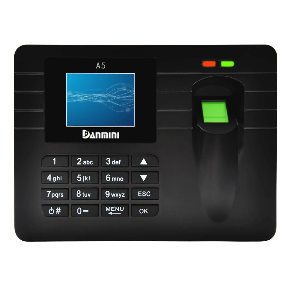 DANMINI A5-2-4-034 TFT Fingerprint Time Clock Attendance Clock Employee Payroll Recorder US PLUG
DANMINI A5-2-4-034 TFT Fingerprint Time Clock Attendance Clock Employee Payroll Recorder US PLUG