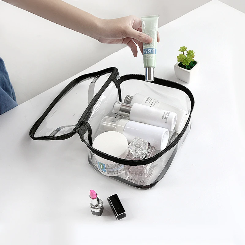 Women PVC Transparent Cosmetic Bag Zipper Makeup Box Beauty Vanity Case Clear Toiletry Organizer Wash Tote Travel Accessories
Women PVC Transparent Cosmetic Bag Zipper Makeup Box Beauty Vanity Case Clear Toiletry Organizer Wash Tote Travel Accessories