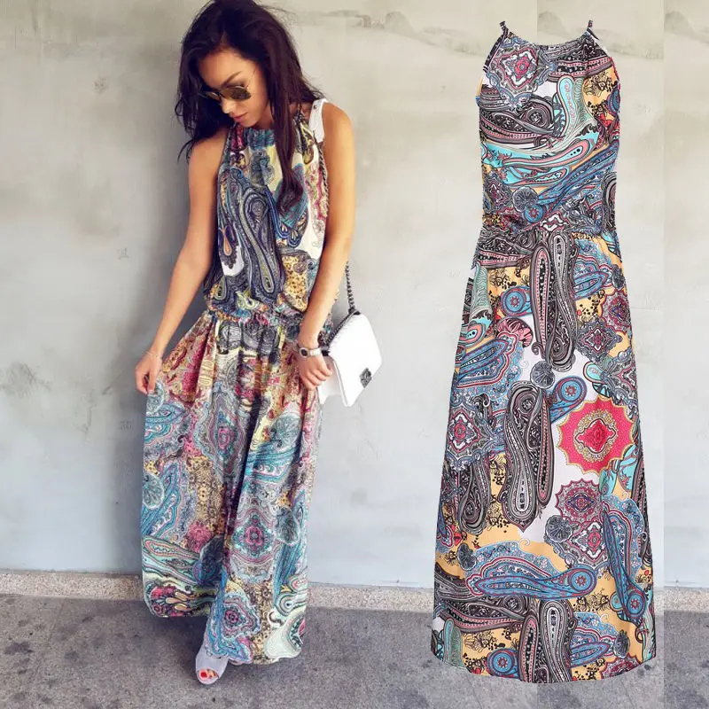 Gogoboi Multicolor Floral Print Button Split Front Flare Beach Wear Boho Maxi Dress Women Short Sleeve halter Long Dress
Gogoboi Multicolor Floral Print Button Split Front Flare Beach Wear Boho Maxi Dress Women Short Sleeve halter Long Dress