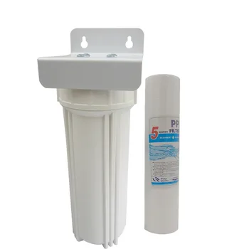 10" single stage filter with PPF cotton for protection of household appliances pre-fliter with1/2" connection and iron hanger
10" single stage filter with PPF cotton for protection of household appliances pre-fliter with1/2" connection and iron hanger