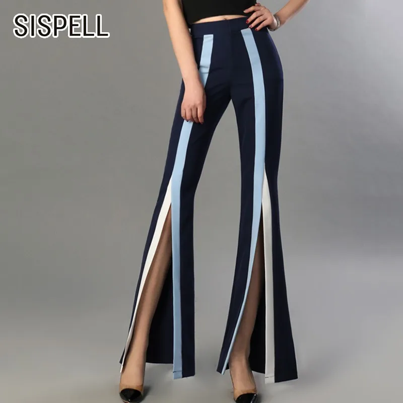 SISPELL 2019 Spring Striped Women's Flare Pant Sleeve High Waist Hit Colors Hem Split Slim Casual Pants Fashion Elegant New
SISPELL 2019 Spring Striped Women's Flare Pant Sleeve High Waist Hit Colors Hem Split Slim Casual Pants Fashion Elegant New