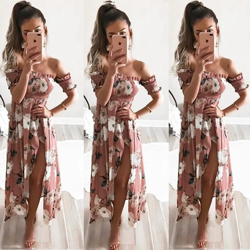 2018 Latest Ladies Summer Dress Slang Style Beach Wind Loose Pink Print Ladies One Piece Dresses Long Dress Vestidos
2018 Latest Ladies Summer Dress Slang Style Beach Wind Loose Pink Print Ladies One Piece Dresses Long Dress Vestidos