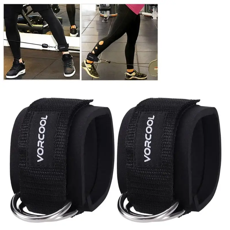 2pcs Sport Ankle Straps Padded D-ring Ankle Cuffs for Gym Workouts Cable Machines Leg Exercises with Carry Bag (Black)
2pcs Sport Ankle Straps Padded D-ring Ankle Cuffs for Gym Workouts Cable Machines Leg Exercises with Carry Bag (Black)