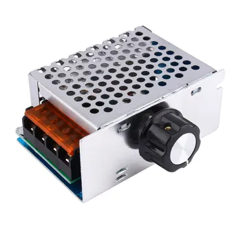 

4000W 220V Ajuste SCR Voltage Regulator Controle de Velocidade Do Motor Dimmer Termostato High Quality