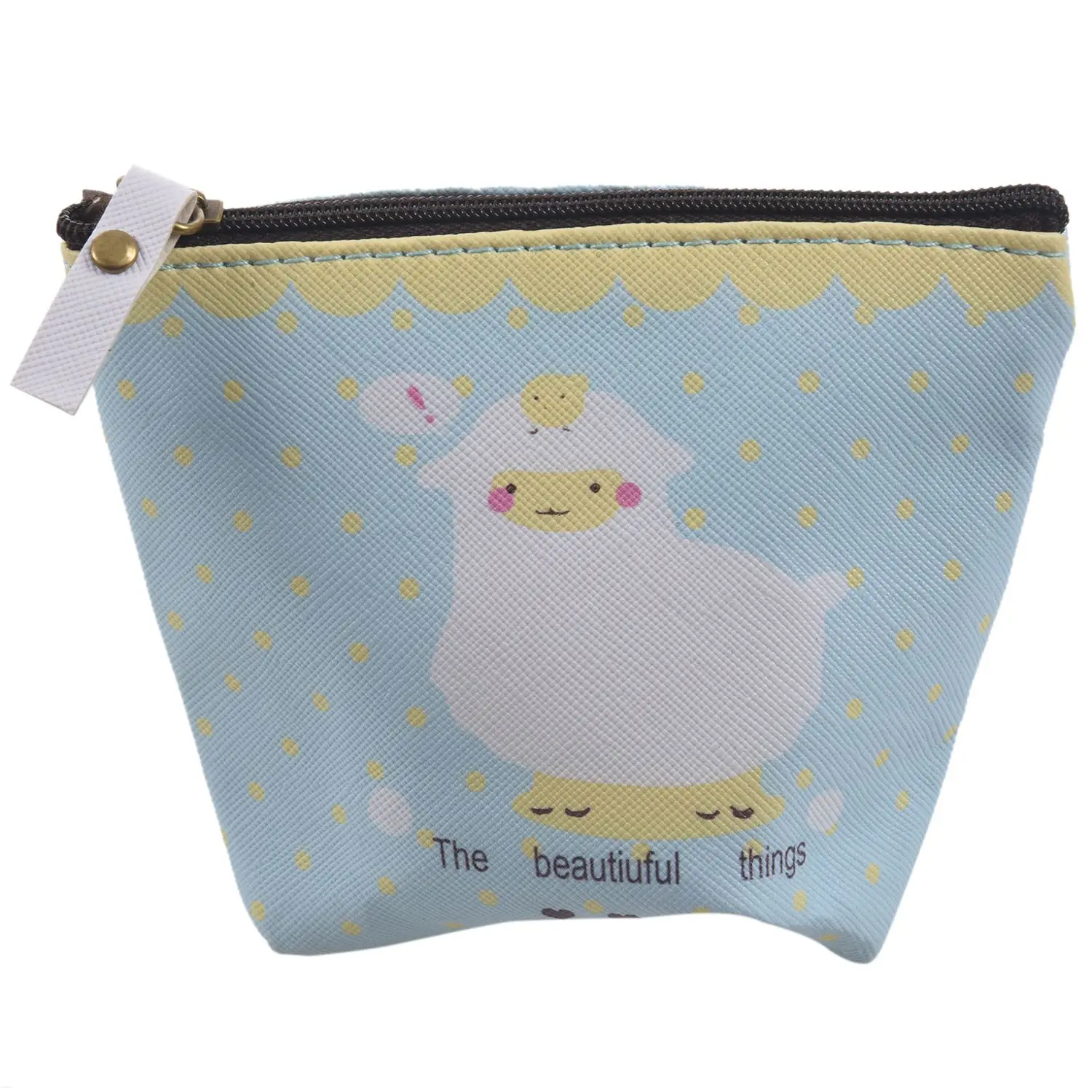 Waterproof Zipper Pencil Case A sheep Cute Portable Key Coin Purse Makeup Bag blue
Waterproof Zipper Pencil Case A sheep Cute Portable Key Coin Purse Makeup Bag blue