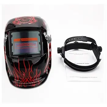 Welding Helmet for Solar Auto Darkening Death Mask Hood,Adjustable Shade Range 4/9-13 Weld/Grinding Welder Protective Gear Arc
Welding Helmet for Solar Auto Darkening Death Mask Hood,Adjustable Shade Range 4/9-13 Weld/Grinding Welder Protective Gear Arc