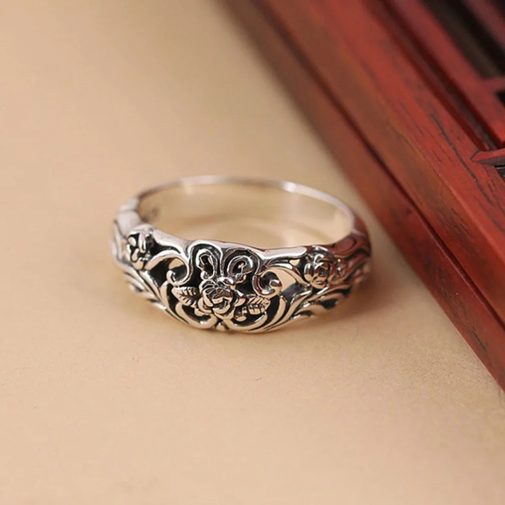 Ring Fashion Jewelry Women Thai Silver Black Rose Ring Vintage Design Engagement Wedding Band Party Gift For Her New 2019 D30
Ring Fashion Jewelry Women Thai Silver Black Rose Ring Vintage Design Engagement Wedding Band Party Gift For Her New 2019 D30