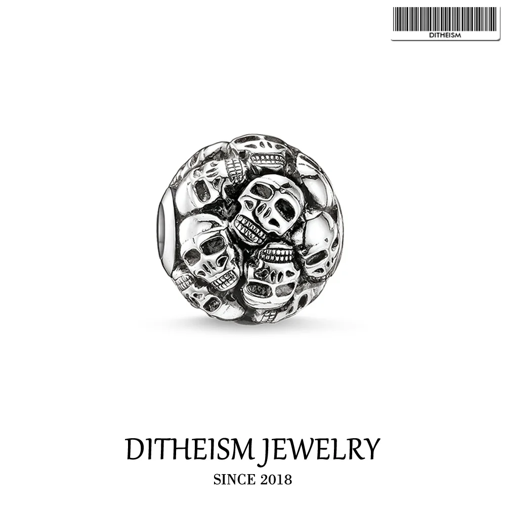 DIY Beads Skulls Charm 5mm Hole,2018 Fashion 925 Sterling Silver Jewelry Punk Gift For Women Men Boy Girl Fit Bracelets Necklace
DIY Beads Skulls Charm 5mm Hole,2018 Fashion 925 Sterling Silver Jewelry Punk Gift For Women Men Boy Girl Fit Bracelets Necklace