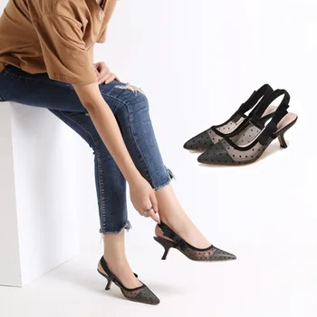 Women High-Heeled Shoes Female Kitten-Heel Word Cat sexy Sandals fashionNew Mesh Pointy-Toe Kitten Heel Pumps Female Pumps Shoes
Women High-Heeled Shoes Female Kitten-Heel Word Cat sexy Sandals fashionNew Mesh Pointy-Toe Kitten Heel Pumps Female Pumps Shoes