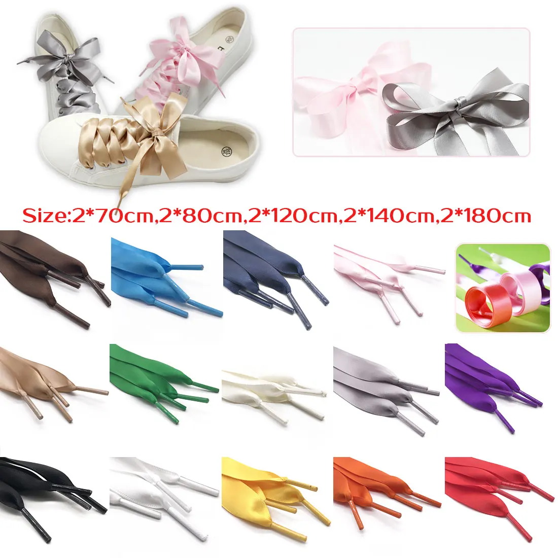 1 Pair Various Flat Shoelaces Ribbon Satin Laces shoelaces 2 cm Width High Density Snow Yarn Sport Shoes Laces Shoe Strings
1 Pair Various Flat Shoelaces Ribbon Satin Laces shoelaces 2 cm Width High Density Snow Yarn Sport Shoes Laces Shoe Strings