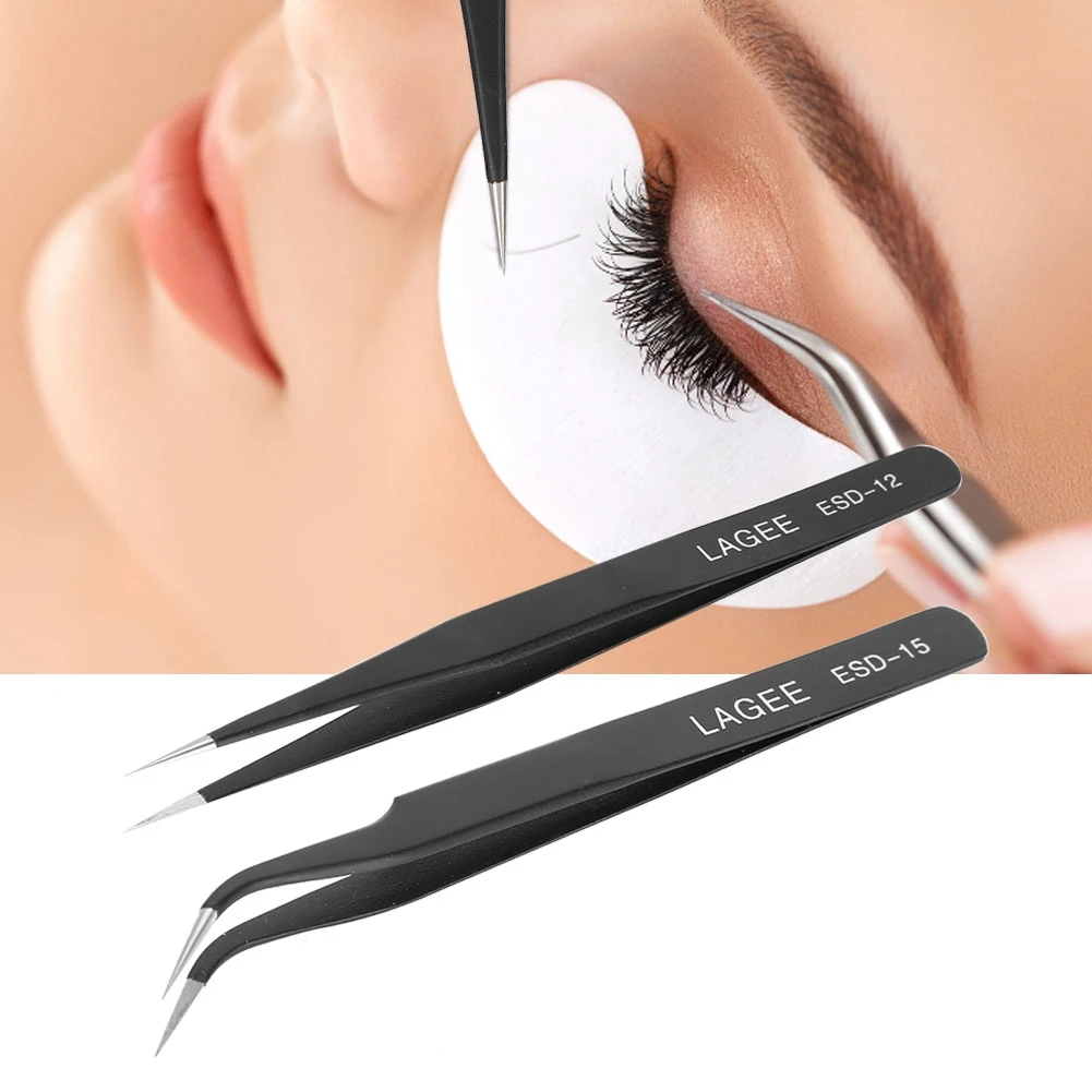 2 Types Stainless Steel Eyelash Tweezers nail art tweezer Fake Eye Lash Grafting Tweezers eyelash curler makeup cosmetic tool
2 Types Stainless Steel Eyelash Tweezers nail art tweezer Fake Eye Lash Grafting Tweezers eyelash curler makeup cosmetic tool