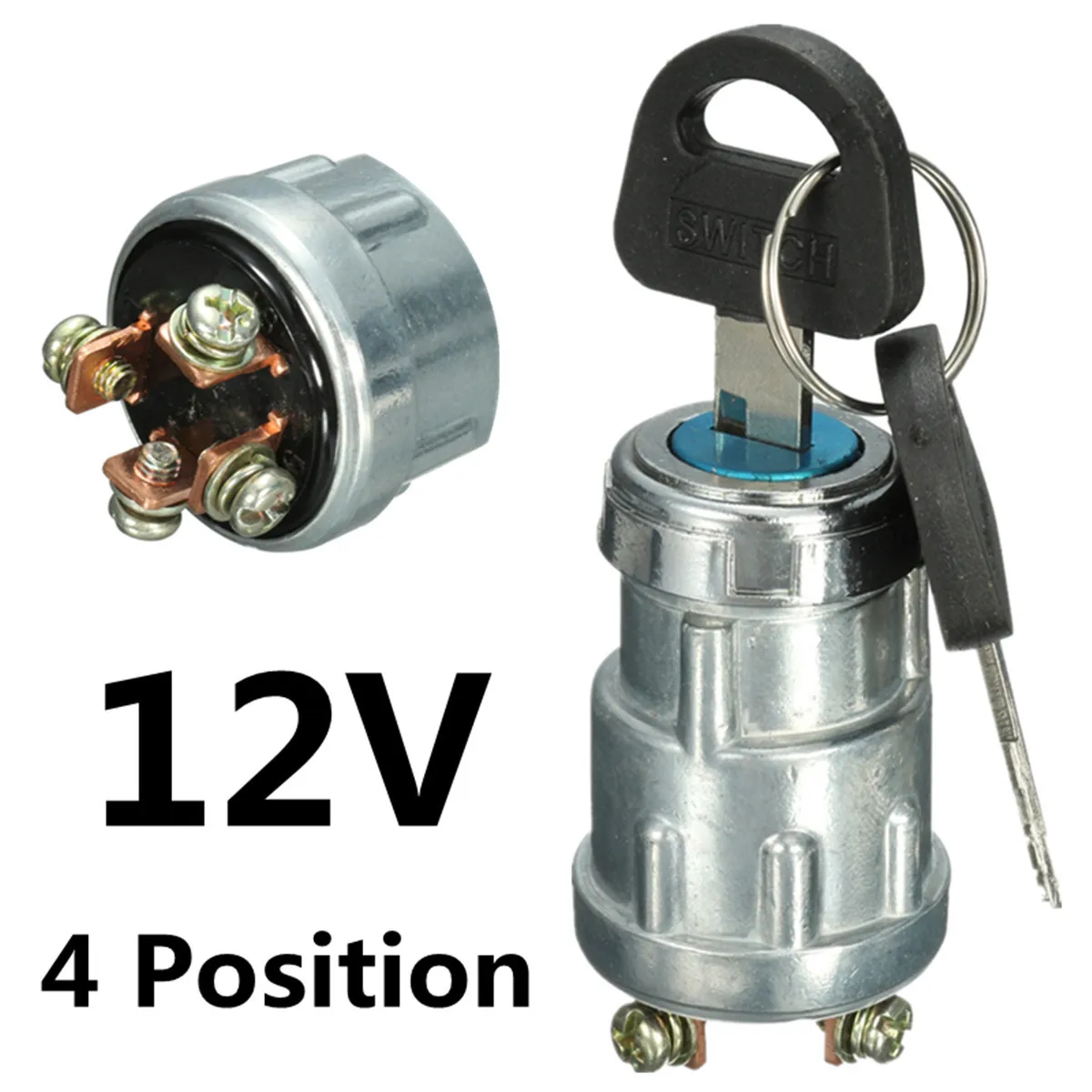 Universal 12V Car Boat Motorcycle Ignition Starter Key Switch Barrel 4 Position With 2 Keys
Universal 12V Car Boat Motorcycle Ignition Starter Key Switch Barrel 4 Position With 2 Keys
