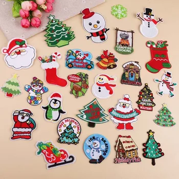 PGY 1PGY New Years Gift Christmas Patches for Clothes Iron on Santa Snowman Embroidery Patch Coat Jackets Appliques Diy Decor
PGY 1PGY New Years Gift Christmas Patches for Clothes Iron on Santa Snowman Embroidery Patch Coat Jackets Appliques Diy Decor