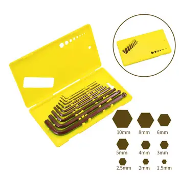 Prefessional Metric S2 Long Medium Ball End Hex Keys Torque Wrench Spanner Universal Hexagonal Key Set
Prefessional Metric S2 Long Medium Ball End Hex Keys Torque Wrench Spanner Universal Hexagonal Key Set