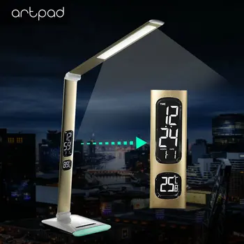 ArtPad New Business Dimmable Office Work Table Lamp LED Foldable Desktop Lamp with RGB Base Calendar Display
ArtPad New Business Dimmable Office Work Table Lamp LED Foldable Desktop Lamp with RGB Base Calendar Display