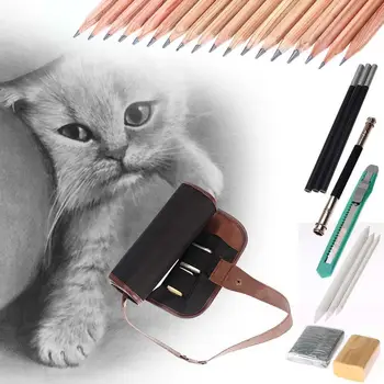 18pcs Sketch Pencils Pencil Extender Paper Pen Drawing Sketching Set Eraser Knife Pencil Extender Paper Pen Drawing With Bag
18pcs Sketch Pencils Pencil Extender Paper Pen Drawing Sketching Set Eraser Knife Pencil Extender Paper Pen Drawing With Bag