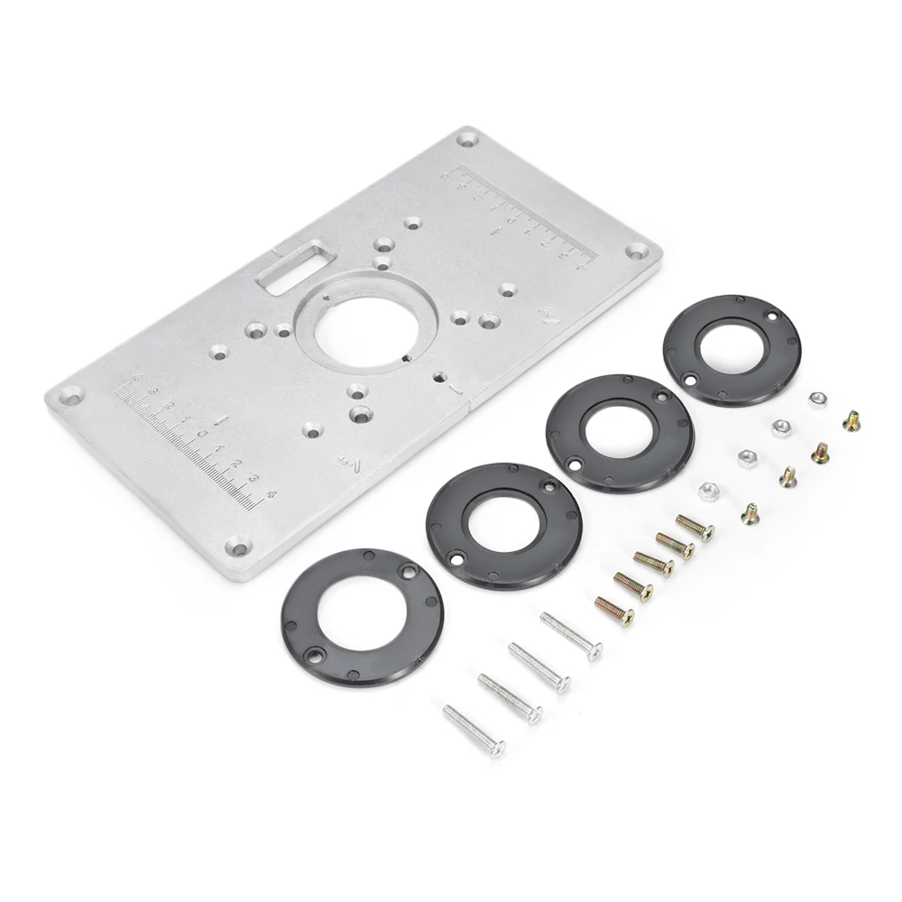 Router Table Insert Plate Trimming Machine Aluminum Alloy Flip Board DIY woodworking Bench Tools with Ruler
Router Table Insert Plate Trimming Machine Aluminum Alloy Flip Board DIY woodworking Bench Tools with Ruler