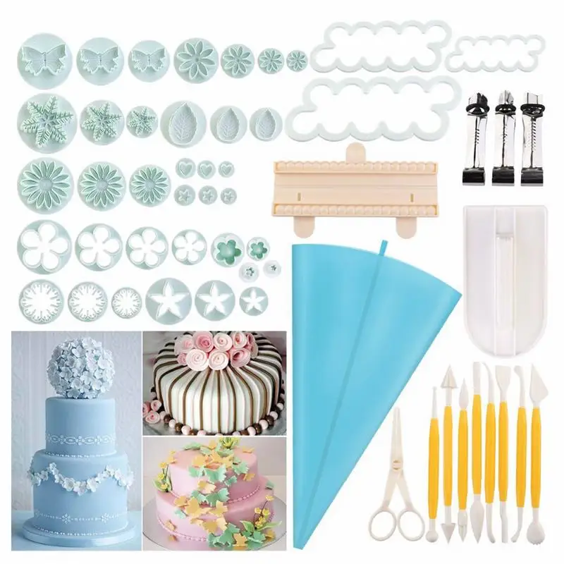 54pcs Cake Mold Decorating Equipment Cake Decorating Tool Set Icing Tips Pattern Chart Angled Spatula Kitchen Supplies Gadgets
54pcs Cake Mold Decorating Equipment Cake Decorating Tool Set Icing Tips Pattern Chart Angled Spatula Kitchen Supplies Gadgets