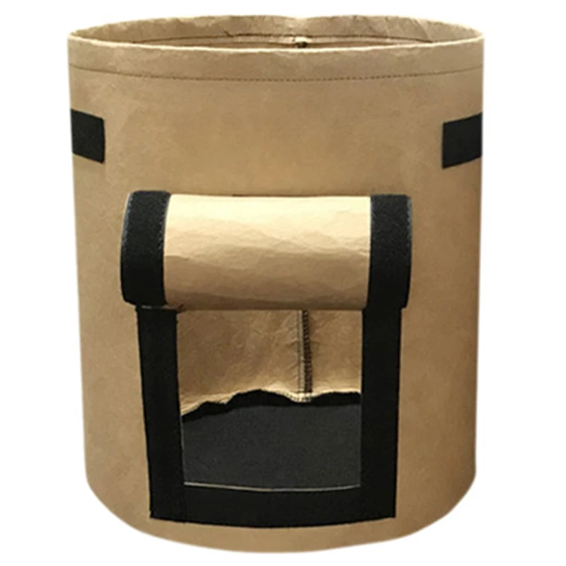 Potato Planter Bag/Plant Pots,7-Gallon Window Vegetable Planting Grow Bag,Double Layer Premium Breathable Nonwoven Cloth With
Potato Planter Bag/Plant Pots,7-Gallon Window Vegetable Planting Grow Bag,Double Layer Premium Breathable Nonwoven Cloth With
