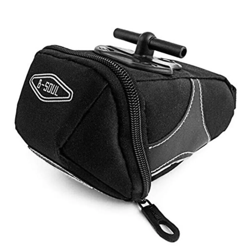 

B-SOUL Bike Bicycle Oxford cloth Quick Release Saddle Seat Tail Bag w/ Reflective Strips