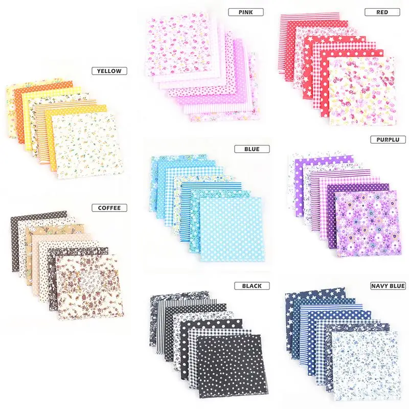 7PCS 100% Cotton Fabric Assorted Pre-Cut Fat Quarters Bundle DIY Decor 25*25CM Hand Patchwork Home Decoration
7PCS 100% Cotton Fabric Assorted Pre-Cut Fat Quarters Bundle DIY Decor 25*25CM Hand Patchwork Home Decoration
