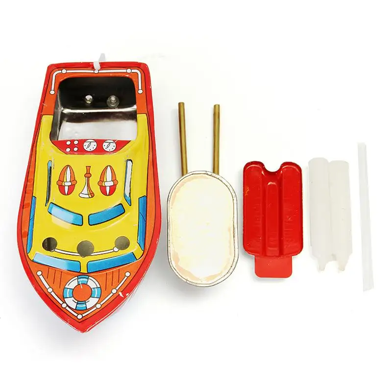 Vintage Steam Boat Childhood Memory Tin Toys Kits Candles Powered Ship Boating Slide Model Children Clockwork Wind Up Toy Gifts
Vintage Steam Boat Childhood Memory Tin Toys Kits Candles Powered Ship Boating Slide Model Children Clockwork Wind Up Toy Gifts