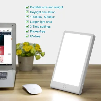 SAD Therapy Light 3 Modes Seasonal Affective Disorder Phototherapy 5500K Simulating Natural coldwhite SAD Therapy Lamp US Plug
SAD Therapy Light 3 Modes Seasonal Affective Disorder Phototherapy 5500K Simulating Natural coldwhite SAD Therapy Lamp US Plug