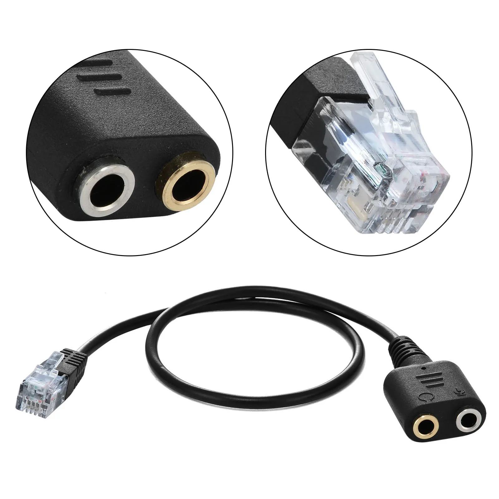 1pc Headset Telephone Cable Dual 3.5mm Audio Female Socket to RJ9 Modular Plug Adapter Cables
1pc Headset Telephone Cable Dual 3.5mm Audio Female Socket to RJ9 Modular Plug Adapter Cables